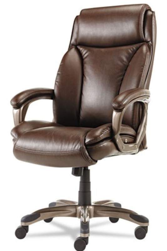 Brown leather executive chair
