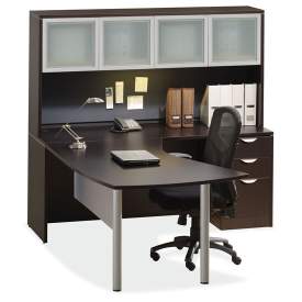 Dark brown L-Shaped Desk